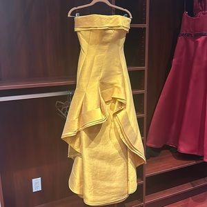 Ángel Sánchez , designer , long dress , strapless , sample size